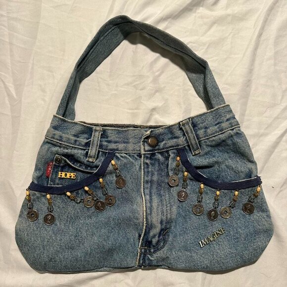 handmade denim bag - Picture 1 of 6